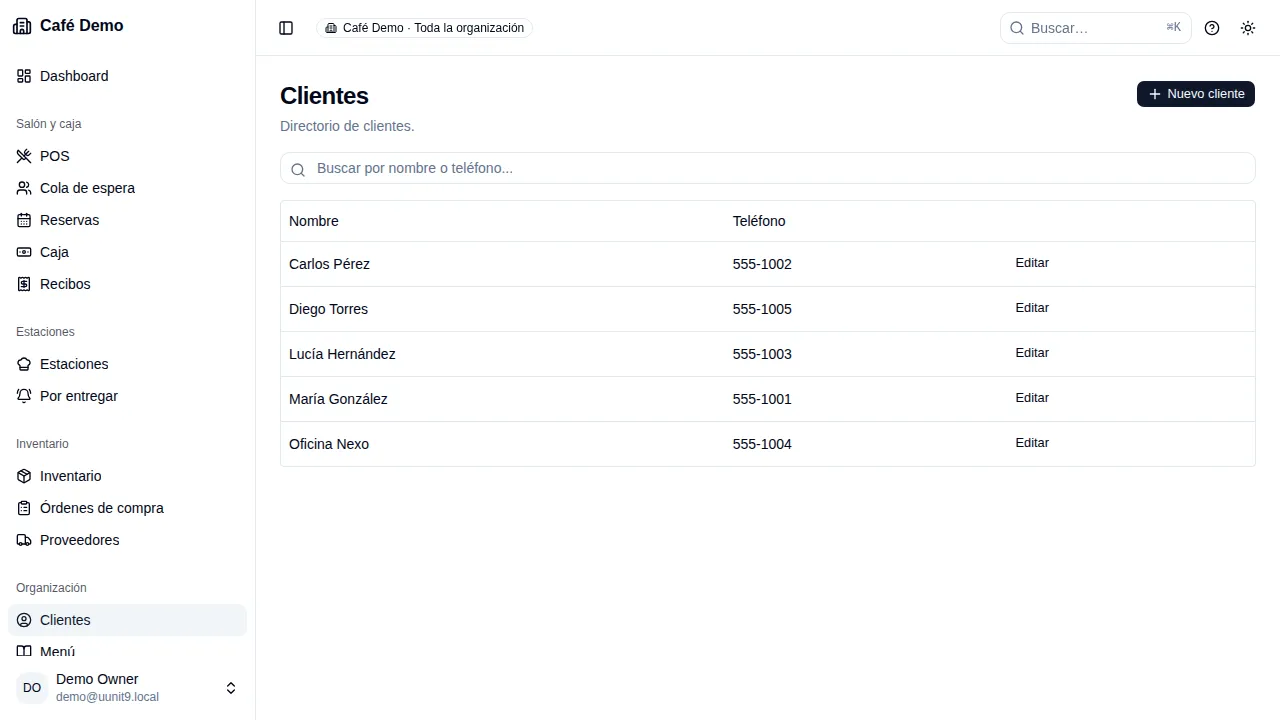 Crear Cliente