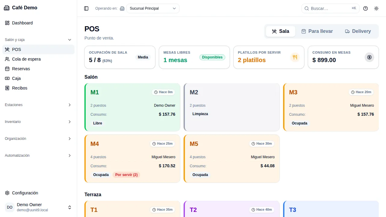 Navegación Sidebar